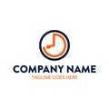 Unique technology logo template. vector. editable Royalty Free Stock Photo
