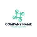 Unique technology logo template. vector. editable Royalty Free Stock Photo