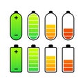 Battery charge level indicators