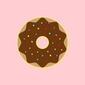 Flat donut icon