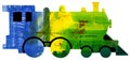 Truck or Train Abstract Artwork Royalty Free Stock Photo