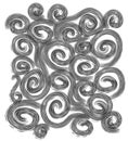 Unique Textures Black Spirals Royalty Free Stock Photo