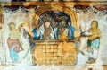 Fresco/mural paintings in ancient Brihadeeswarar temple in Thanjavur, Tamilnadu.