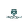 Unique tiger logo template. vector. editable