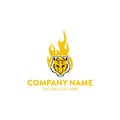 Unique tiger logo template. vector. editable