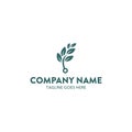 Unique tree logo template. vector. editable