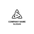 Unique triangle logo.