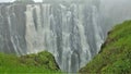 The unique Victoria Falls collapses into the gorge with powerful streams.