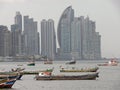 Unique view of Panama's skyscrapers Royalty Free Stock Photo