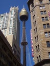 Unique View of Sydney Tower Royalty Free Stock Photo