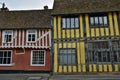 Lavenham UK.Old Houses Royalty Free Stock Photo