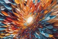 Unique Visual Masterpiece Abstract Art Kaleidoscope image generated by Ai