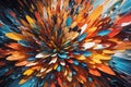 Unique Visual Masterpiece Abstract Art Kaleidoscope image generated by Ai