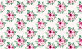 Unique Wallpaper For Valentine, With Cute Pink Floral Pattern Background Design
