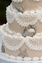 Unique Wedding cake Royalty Free Stock Photo