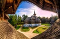 Barsana monastery in Maramures - Romania Royalty Free Stock Photo