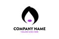 Unique women and beauty logo template