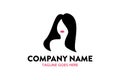 Unique women and beauty logo template