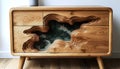 Sculptural Wooden Chest of Drawers Royalty Free Stock Photo