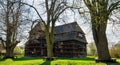 Unique wooden building. The wooden protestant articular church in Hronsek, Banska Bystrica Royalty Free Stock Photo