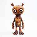 Unique Wooden Toy Alien Inspired By Liam Wong\'s Surreal Cartoonish Style