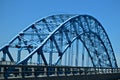 Uniquely designed Blue Bridge in New York