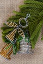 uniquely rustic African Christmas, handmade beaded ornaments