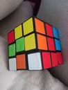The uniqueness of the colorful Rubik's object looks very simple and unique