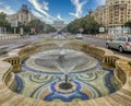 Unirii Square, Bucharest City Center, Romania Royalty Free Stock Photo