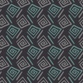 Unisex abstract geometric seamless vector pattern in dark colors