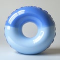 Unisex Blue and White Foam Pullbuoy for Swim Training on Clean Background Royalty Free Stock Photo