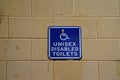 Unisex Disabled Toilets Wall Signage