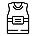 Unisex shirt icon outline vector. Cotton design Royalty Free Stock Photo