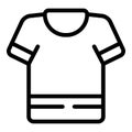 Unisex shirt icon outline vector. Fashion top