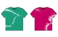 Unisex t-shirt pattern Royalty Free Stock Photo