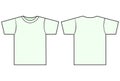 Unisex T-shirt vector template