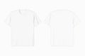 Unisex White Classic T-shirt Front and Back
