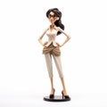 Glamorous Female Figurine With Personality In Precisionist Style