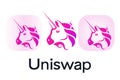 Uniswap vector logo text icon author's development