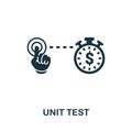 Unit Test icon. Simple element from agile method collection. Filled Unit Test icon for templates, infographics and more