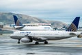 United Airlines Boeing airplane Royalty Free Stock Photo