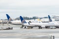 United Airlines Boeing airplane Royalty Free Stock Photo