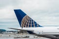 United Airlines Boeing airplane Royalty Free Stock Photo