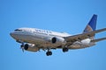 United Airlines Boeing 737-700 Close Up Royalty Free Stock Photo
