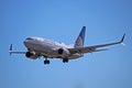 United Airlines Boeing 737-700 Front View Royalty Free Stock Photo