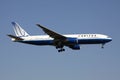 United Airlines Boeing 777-200 Royalty Free Stock Photo