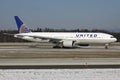 United Airlines Boeing 777-200 Royalty Free Stock Photo