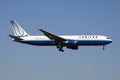 United Airlines Boeing 767-300 Royalty Free Stock Photo