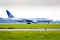 United Airlines Boeing 777 Royalty Free Stock Photo