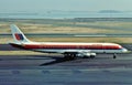 United Airlines Douglas DC-8-51 ready to depart Boston